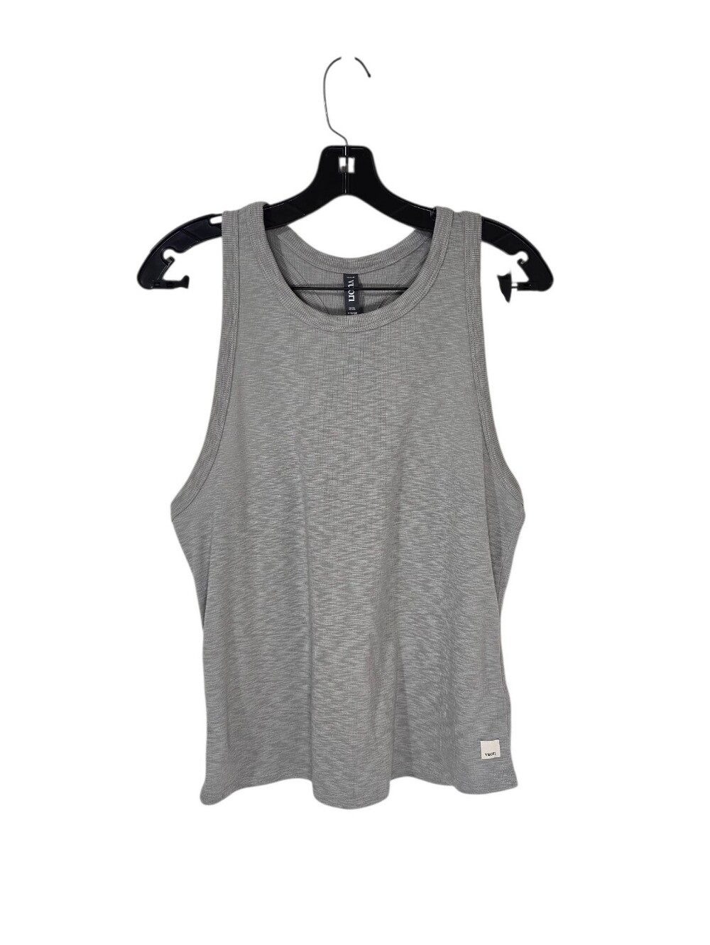 Vuori Sunrise High Neck Tank Heather Gray Women's XL Activewear Outdoor